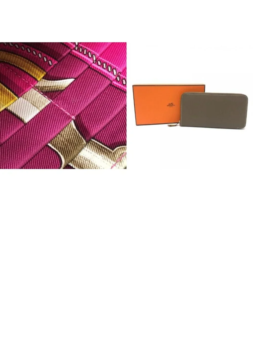 Hermes Wallet Azap Long Silk In Veau Etoupe Brown